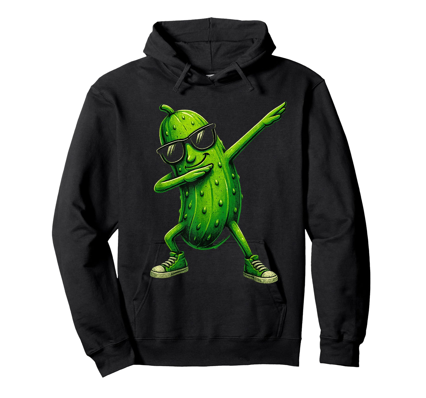 Pickle Dabbing Funny Sunglass Cucumber Boys Girls T-Shirt