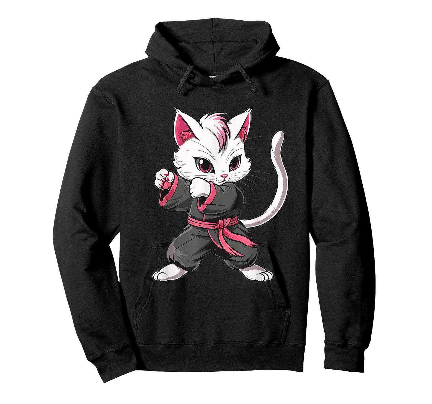 Karate Taekwondo Funny Cat Jiu Jitsu Women Girls MMA T-Shirt