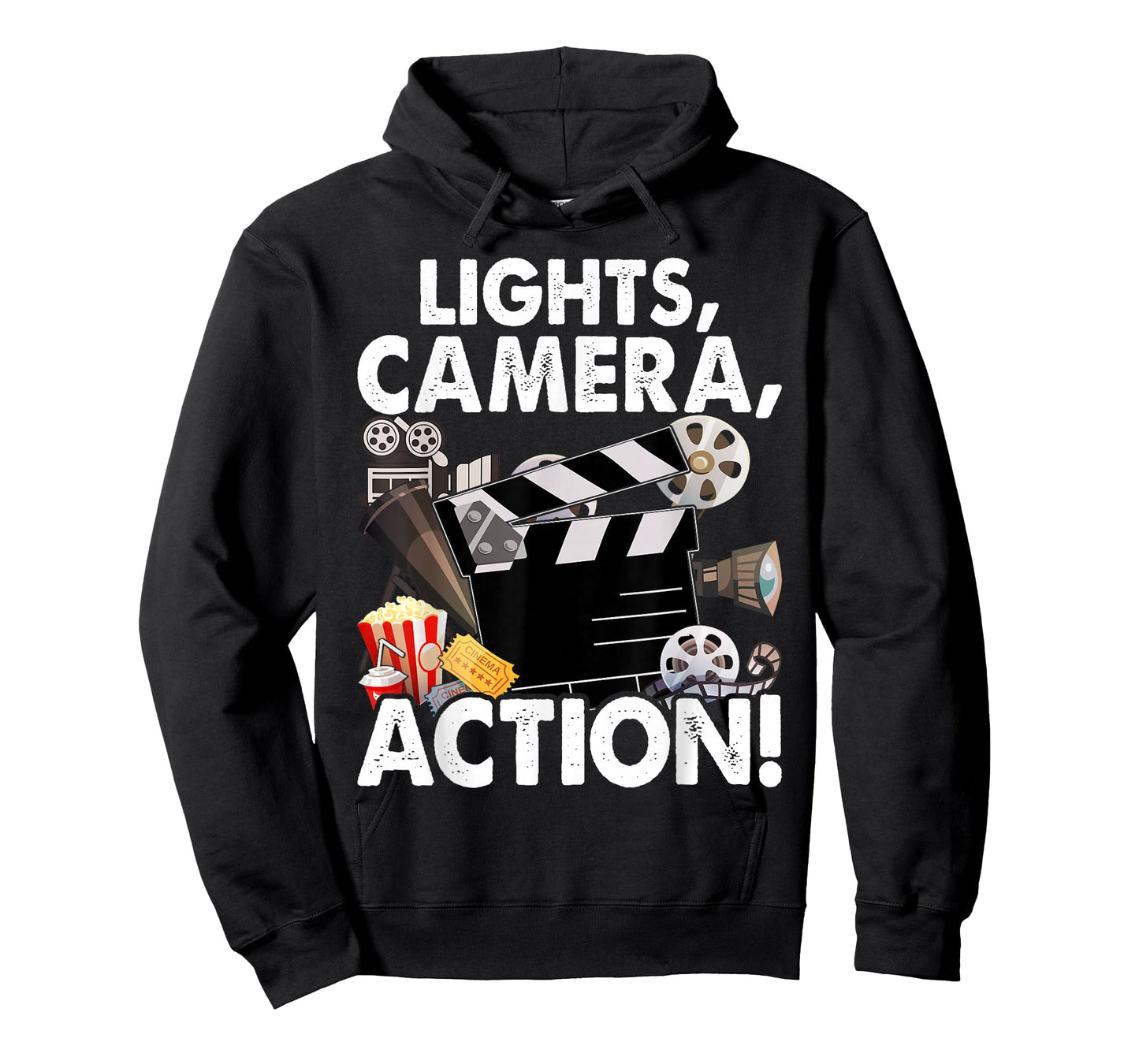 Movie Director Producer Filmmaker Film Lights Camera Action T-Shirt