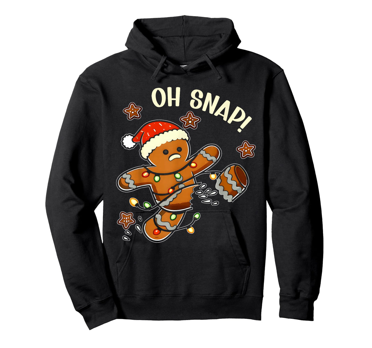 Gingerbread Man Oh Snap Christmas Funny Cookie Baking Kids T-Shirt