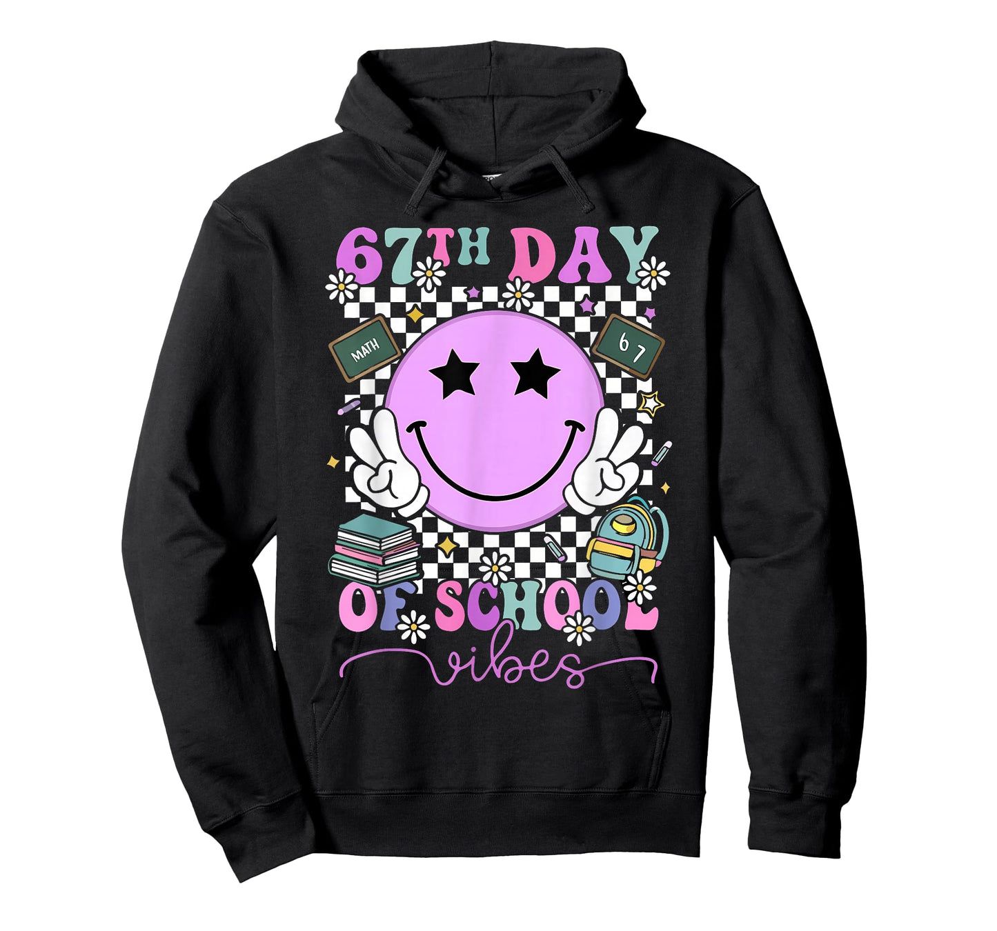 67th Days of School Funny Viral 6 7 Six Seven Meme T-Shirt