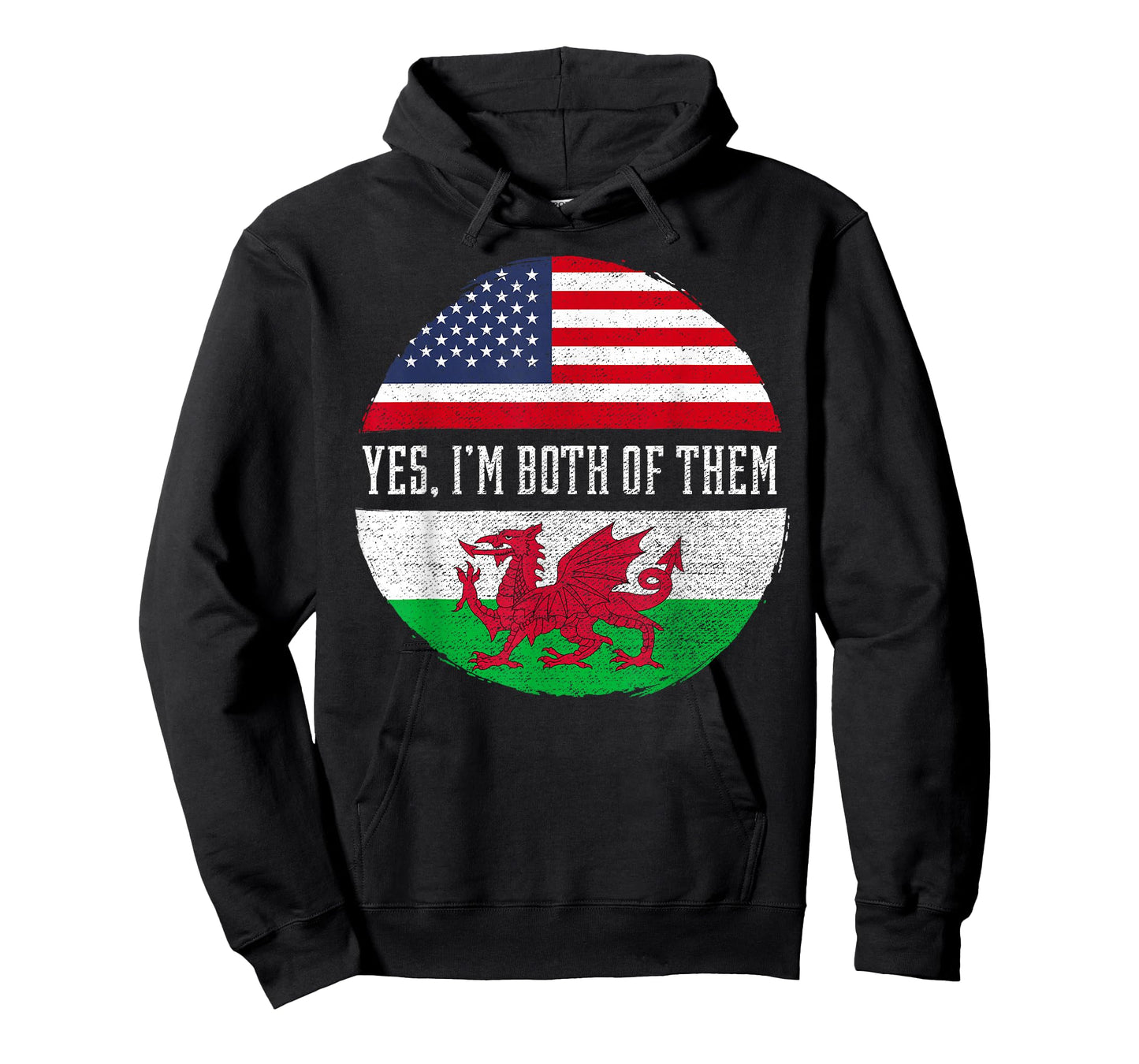 Half American Half Welsh USA Flag Wales Heritage DNA T-Shirt for Women Kids Men