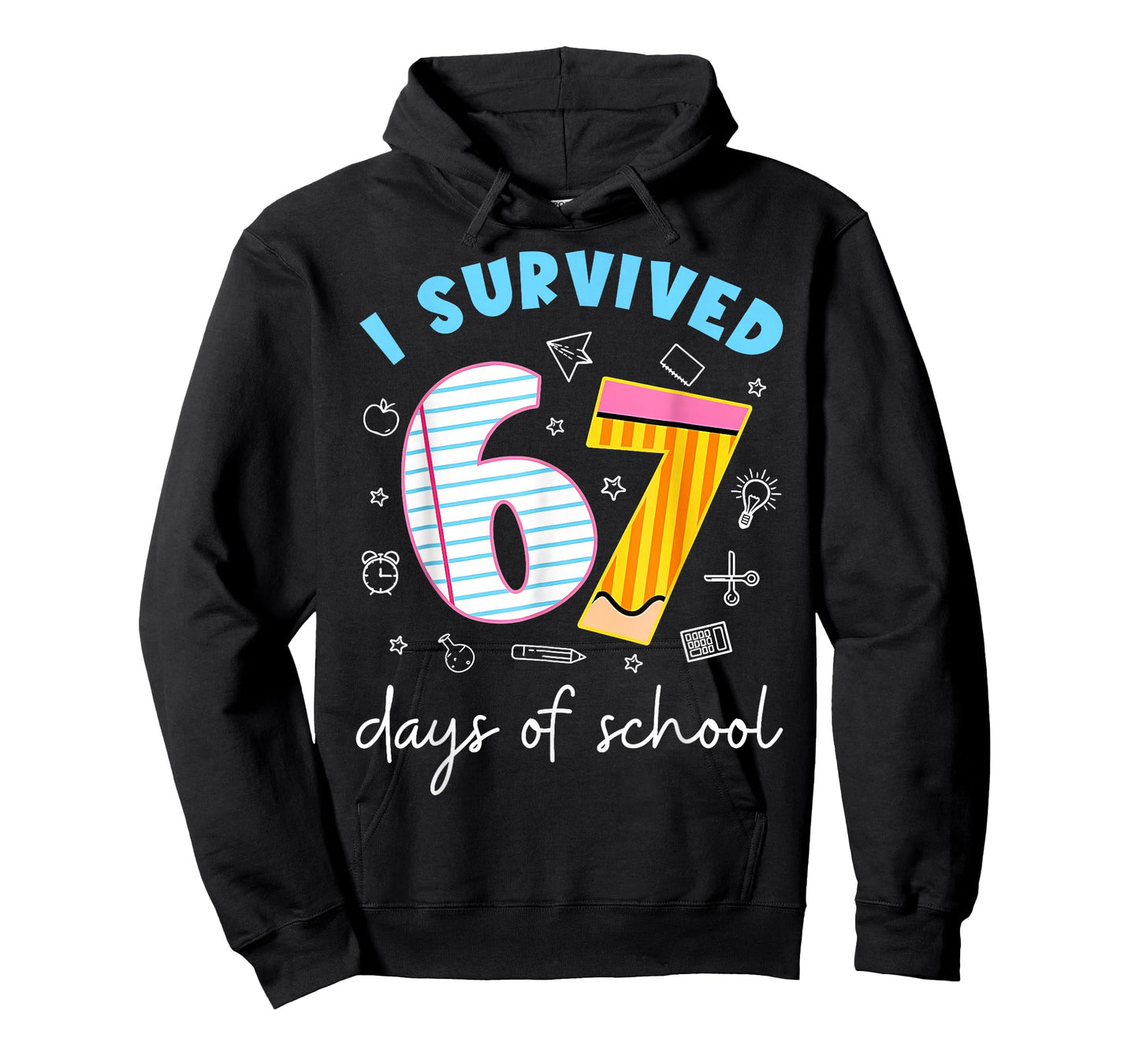 I Survived 67 Days of School Funny Meme Teacher Student T-Shirt