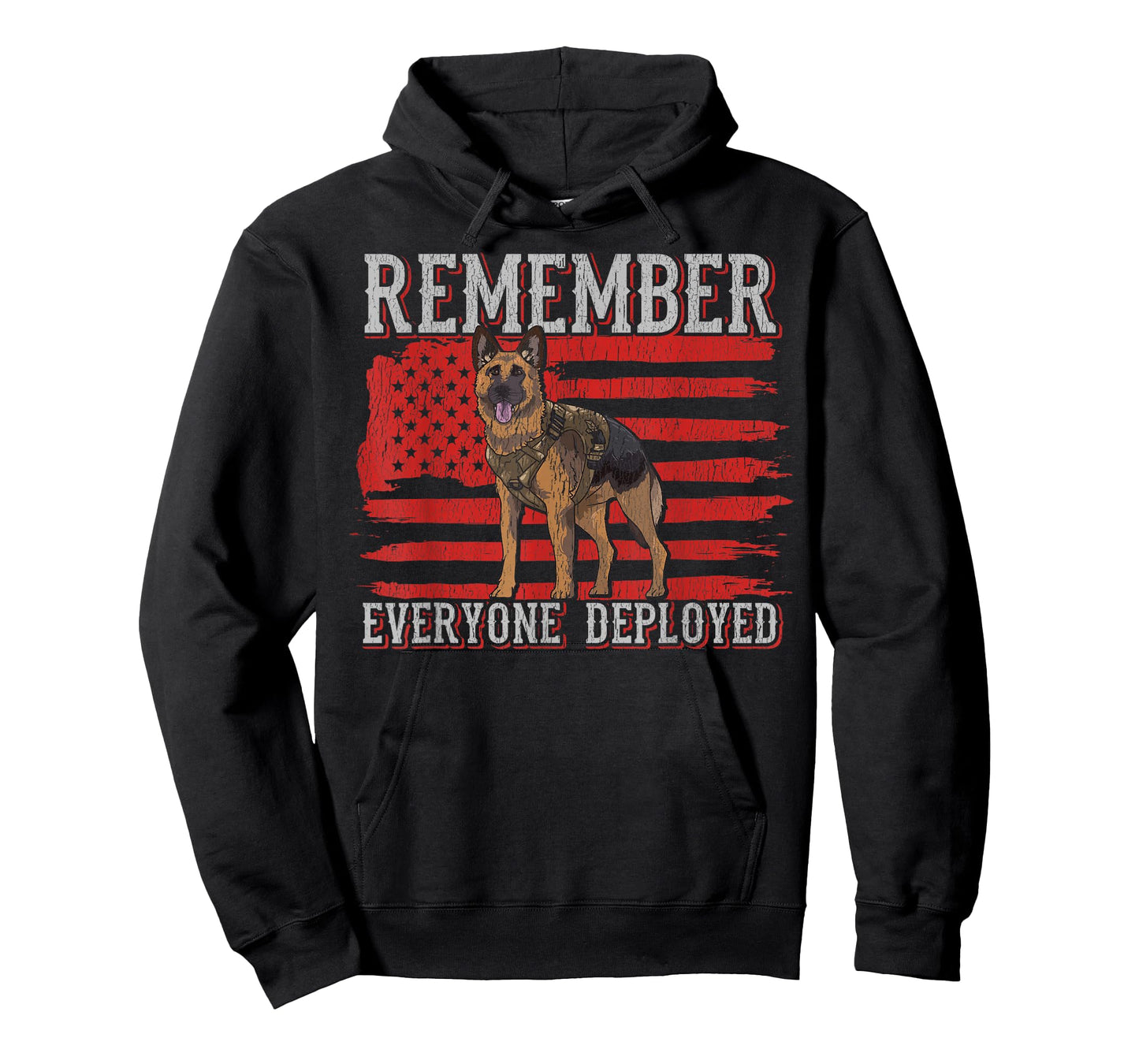 Military Dog Service RED Friday Remember Everyone Deployed T-Shirt