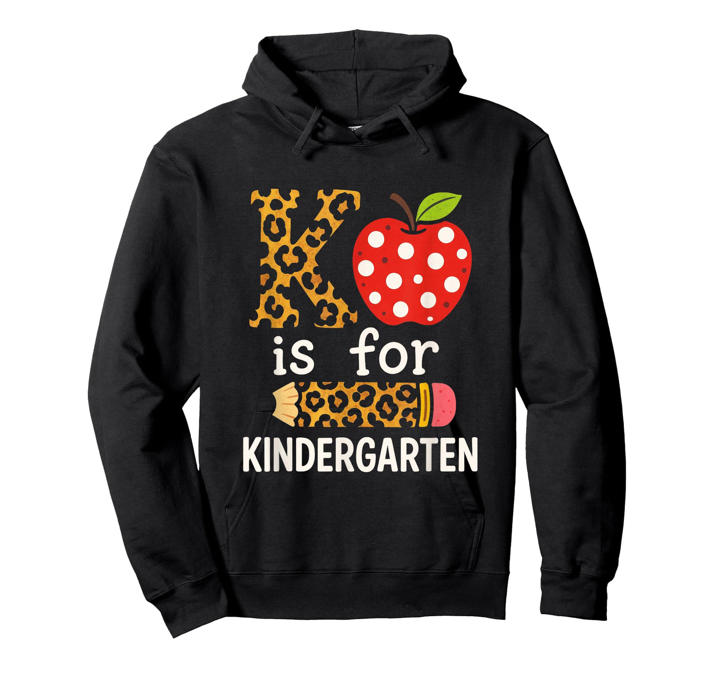 K is for Kindergarten - Teacher Leopard T-Shirt