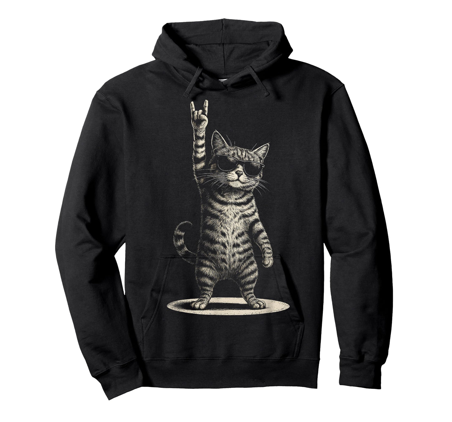 Retro Cat Rock and Roll Kitty Rocking Music Cat Lovers T-Shirt