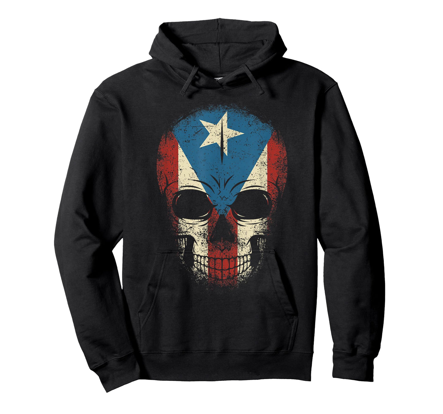 Puerto Rico Skull Shirt Men Boy Papi Pride Puerto Rican Flag T-Shirt