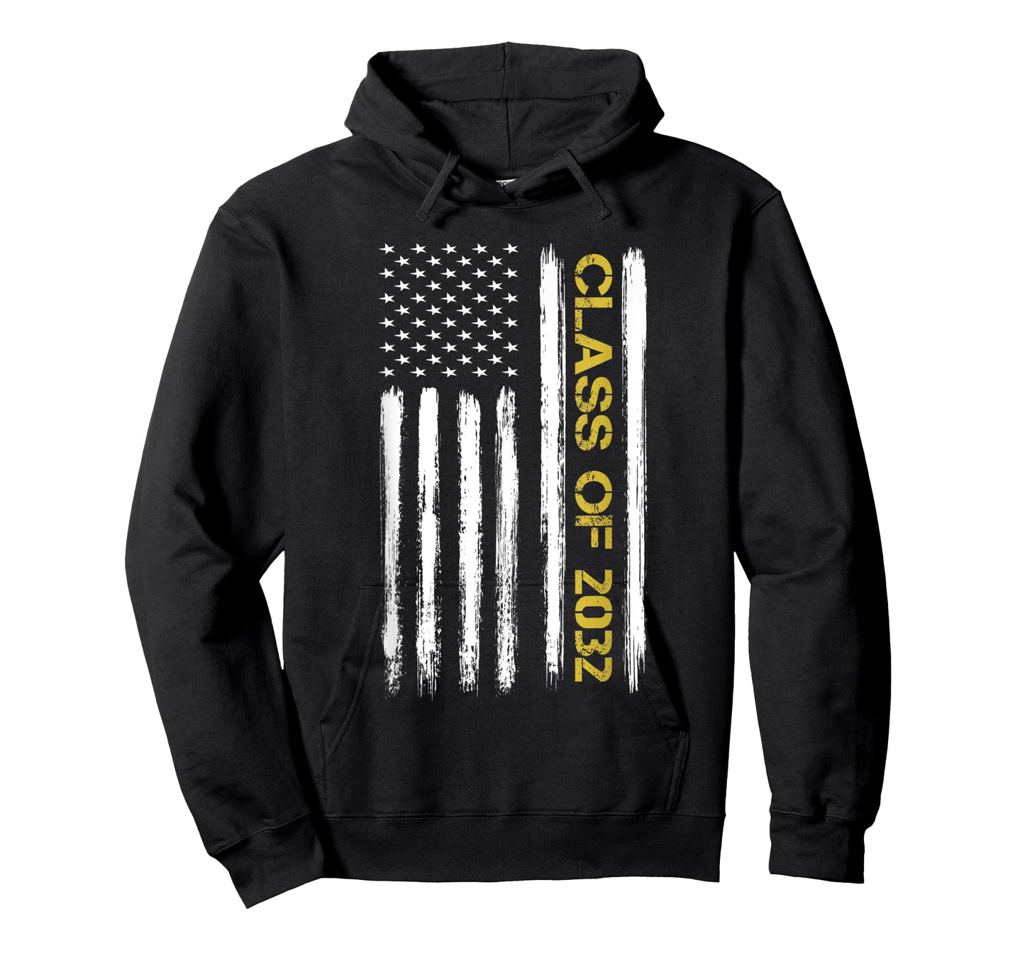 Senior Class Of 2032 Patriotic American Flag Graduation Gift T-Shirt for Women Kids Men