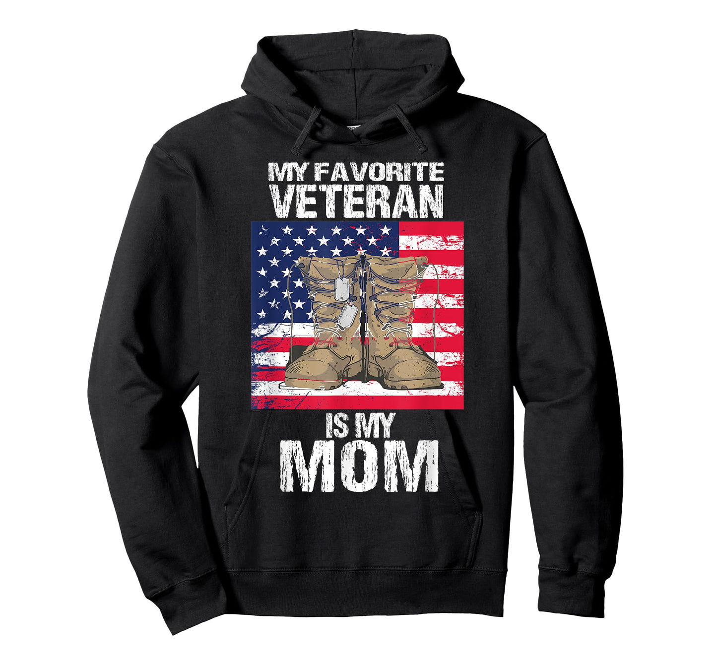Veteran Mom Proud Son Kids Veterans Day US Veteran Mother T-Shirt