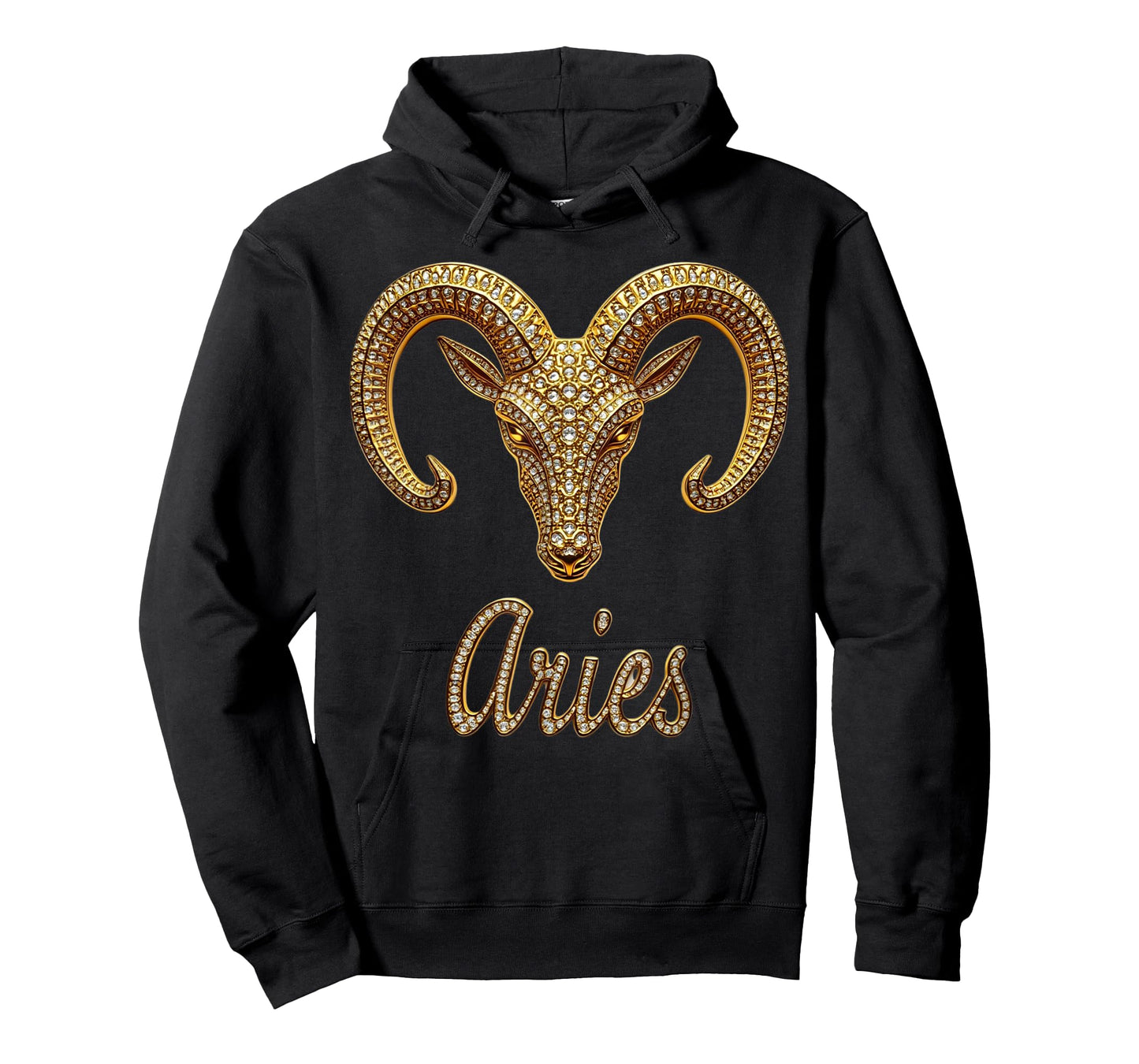 Fancy Gold and Diamond Graphic Aries Gift T-Shirt