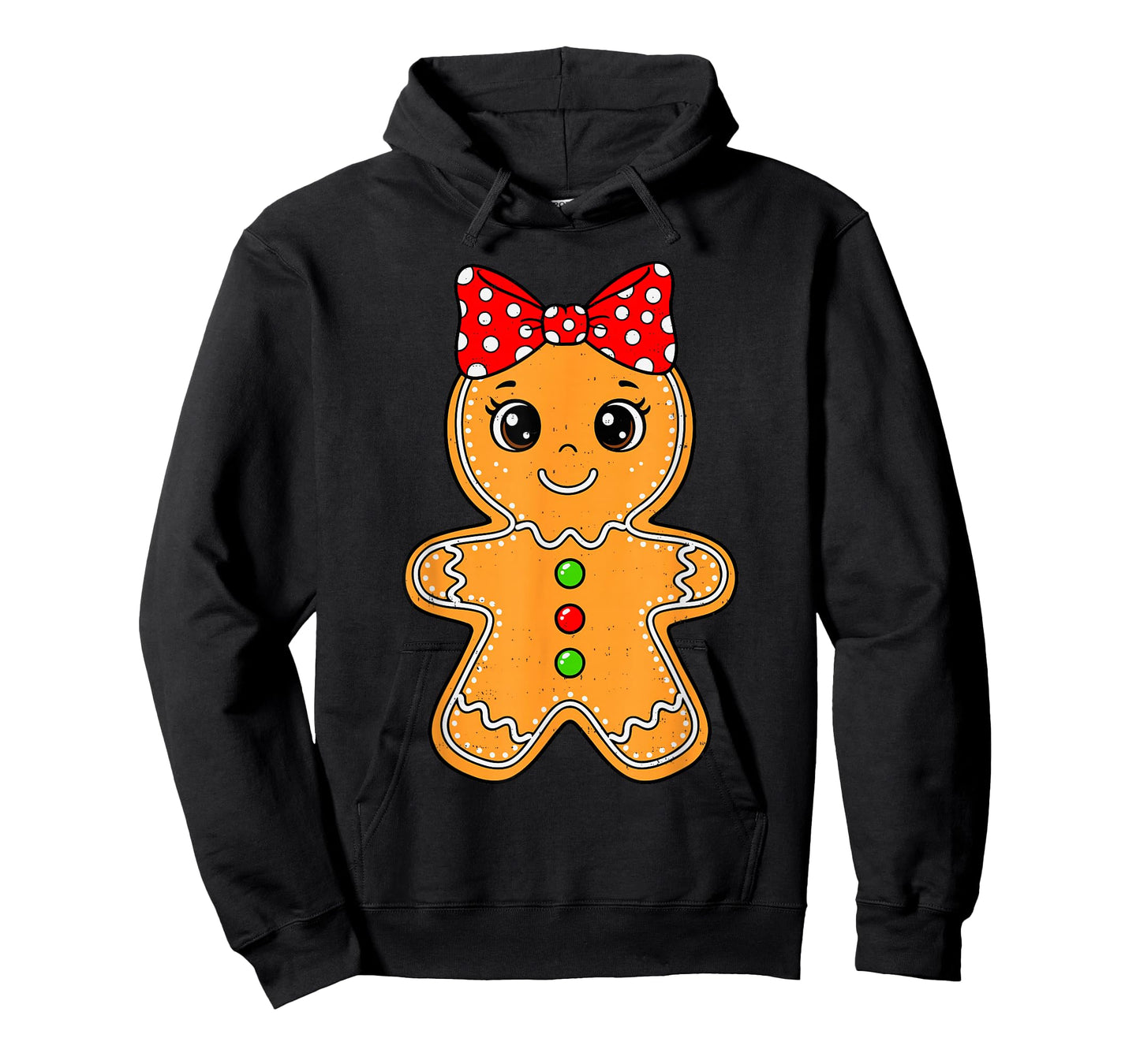 Cute Gingerbread Girl Bow Christmas Cookie Baking Holiday T-Shirt
