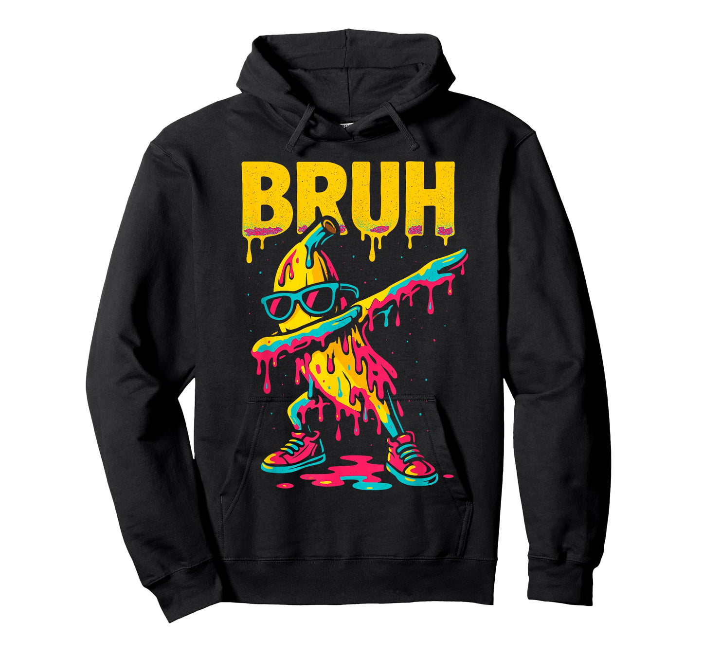 Dabbing Banana Bruh Drip Ice Cream Banana Youth Boys Kids T-Shirt