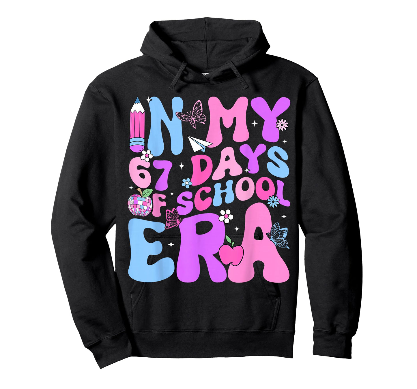 in My 67 Days of School 67th Day Era Meme Slang Boy Girl T-Shirt