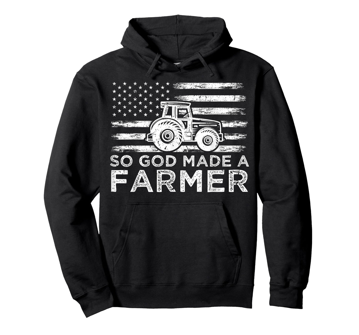 American Flag So God Made A Farmer 4th Of July T-Shirt