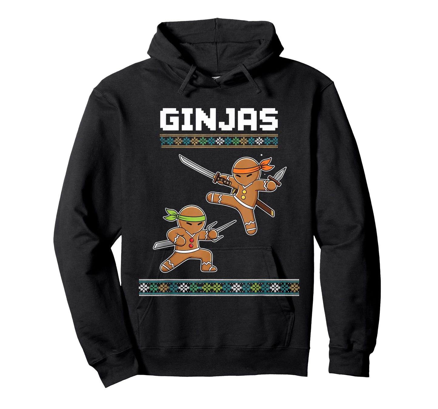 Christmas Ginjas Gingerbread Ninjas - Funny Ninjabread T-Shirt