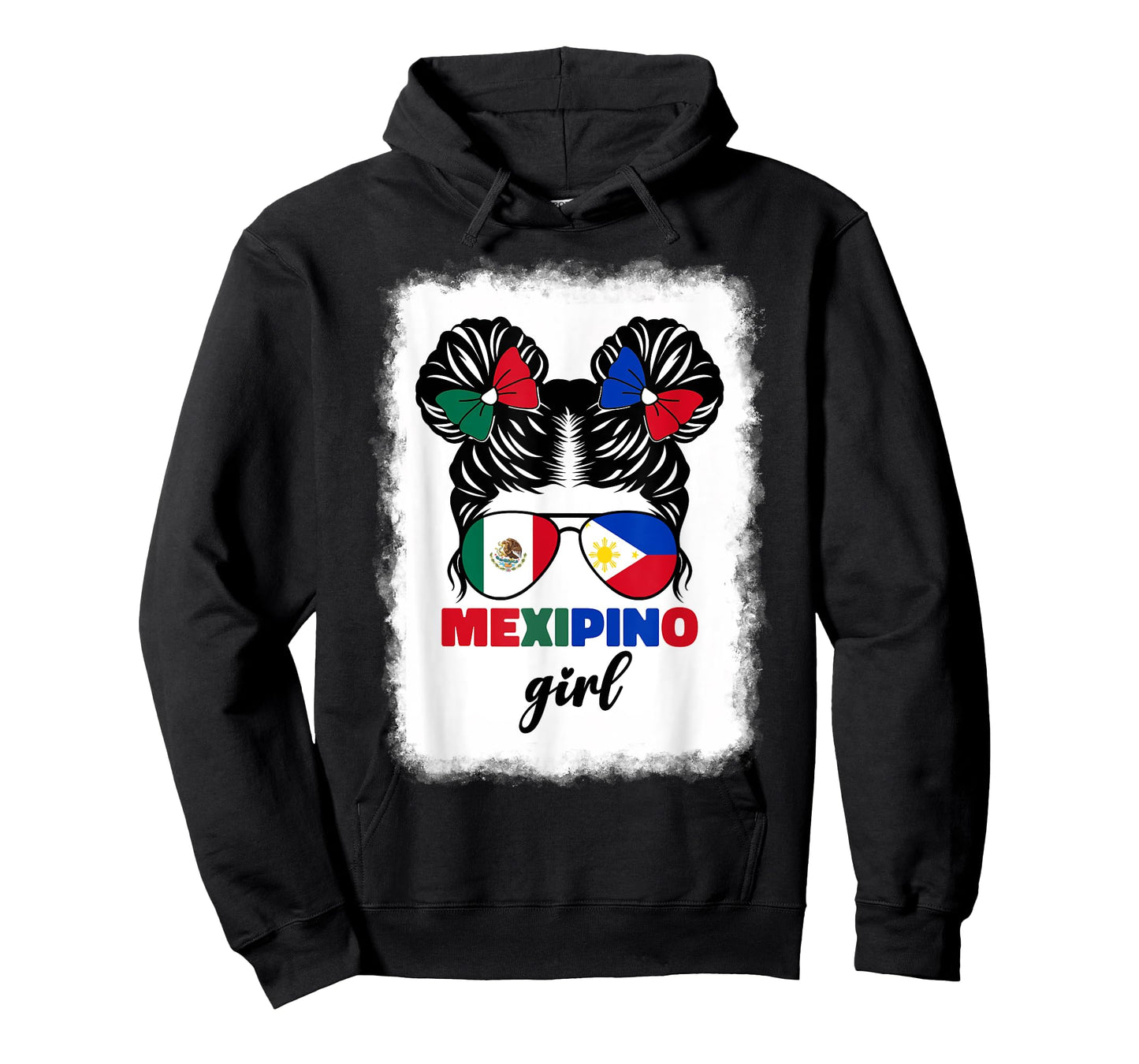 Half Mexican And Filipino Mexico Flag Mexipino Girl Kids Pun T-Shirt