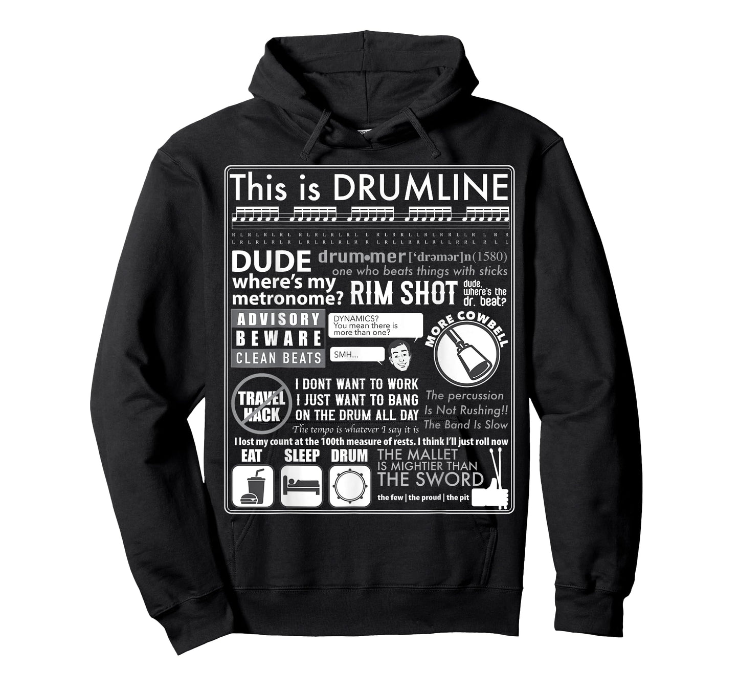This Is Drumline - Funny Drum Line Sayings & Memes T-Shirt