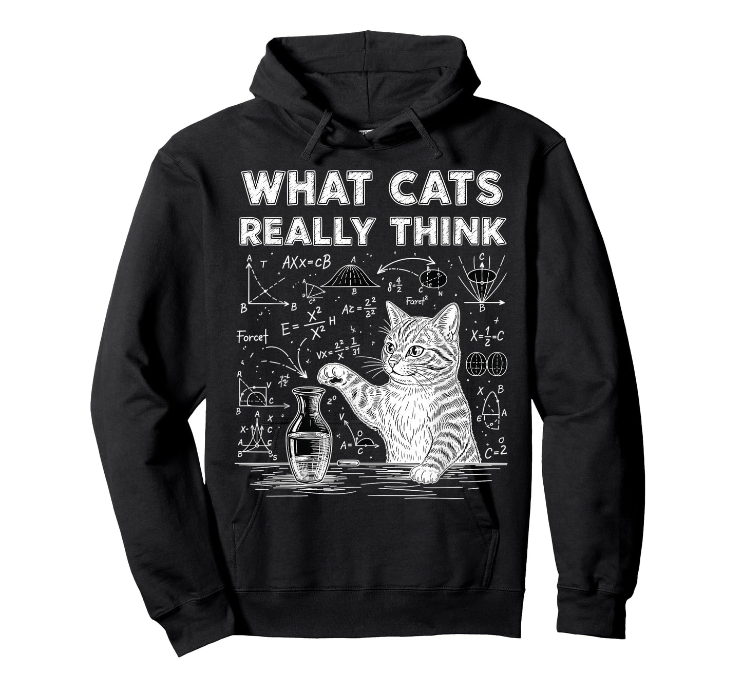 What Cats Really Think Funny Cat Physics Men Kids T-Shirt