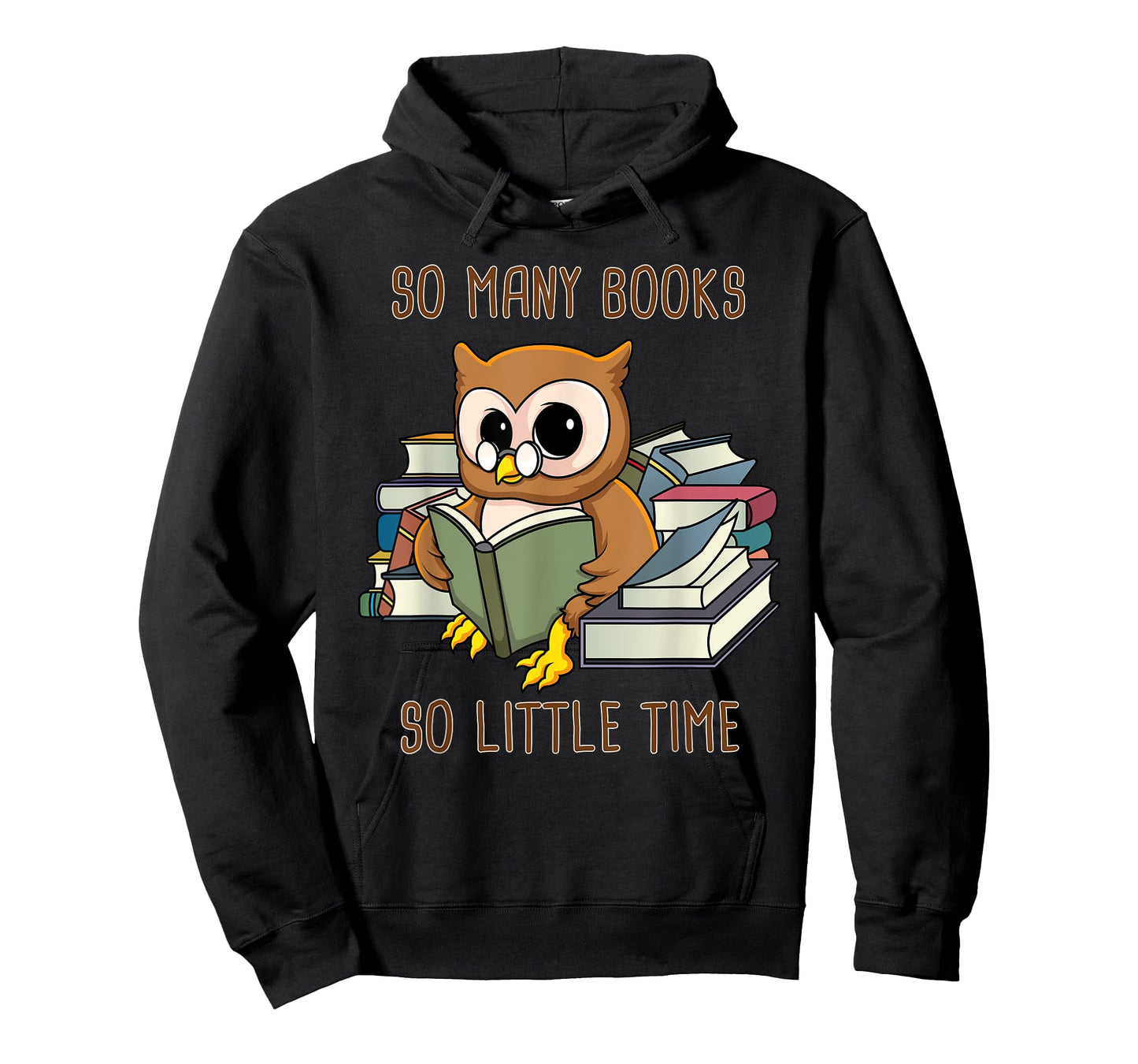 So Many Books Reading Night Owl So Little Time Funny Geek T-Shirt