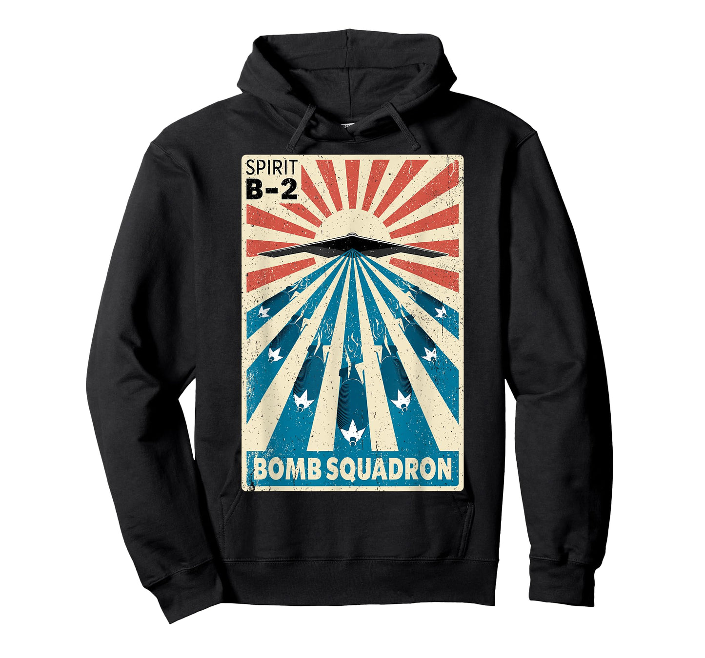 B-2 Spirit Stealth Bomber Vintage Bomb Squadron Poster T-Shirt