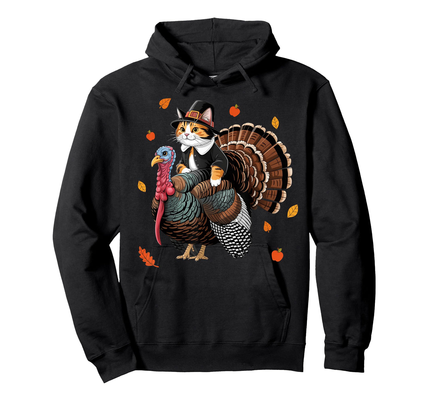 Cat Pilgrim Costume Thanksgiving Turkey Men Women Girls Kids T-Shirt
