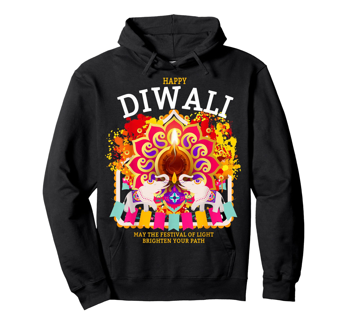 Happy Diwali Festival Outfit Idea For Women & Hindu Diwali T-Shirt