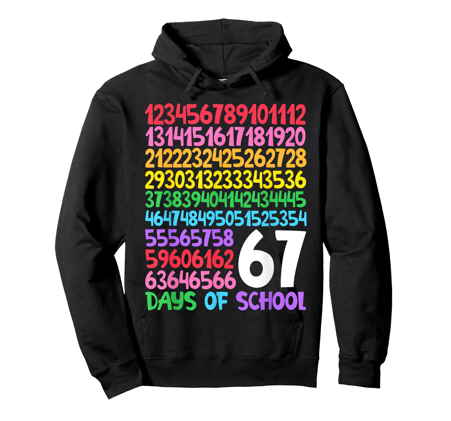 67th Day of School Teacher Kids 67 Math Number Six Seven T-Shirt