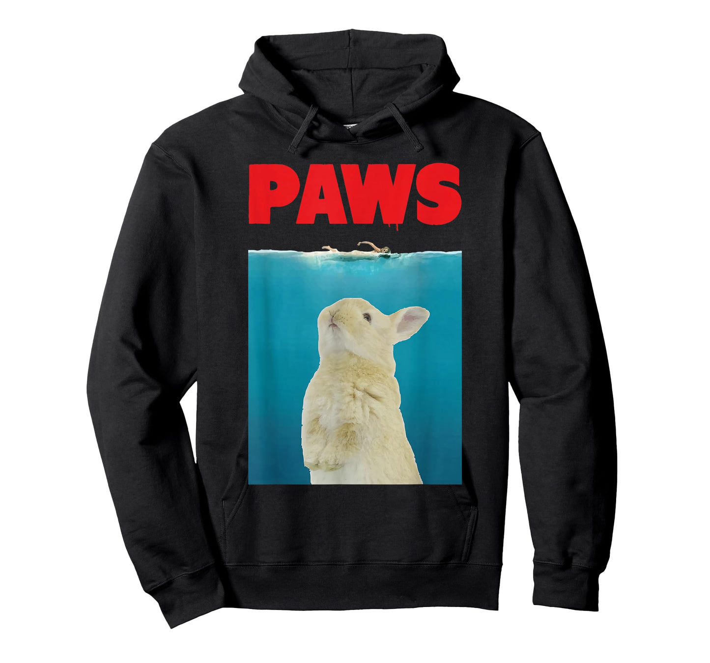 Paws Bunny T-Shirt Funny Parody | Rabbit Lover Gifts T-Shirt