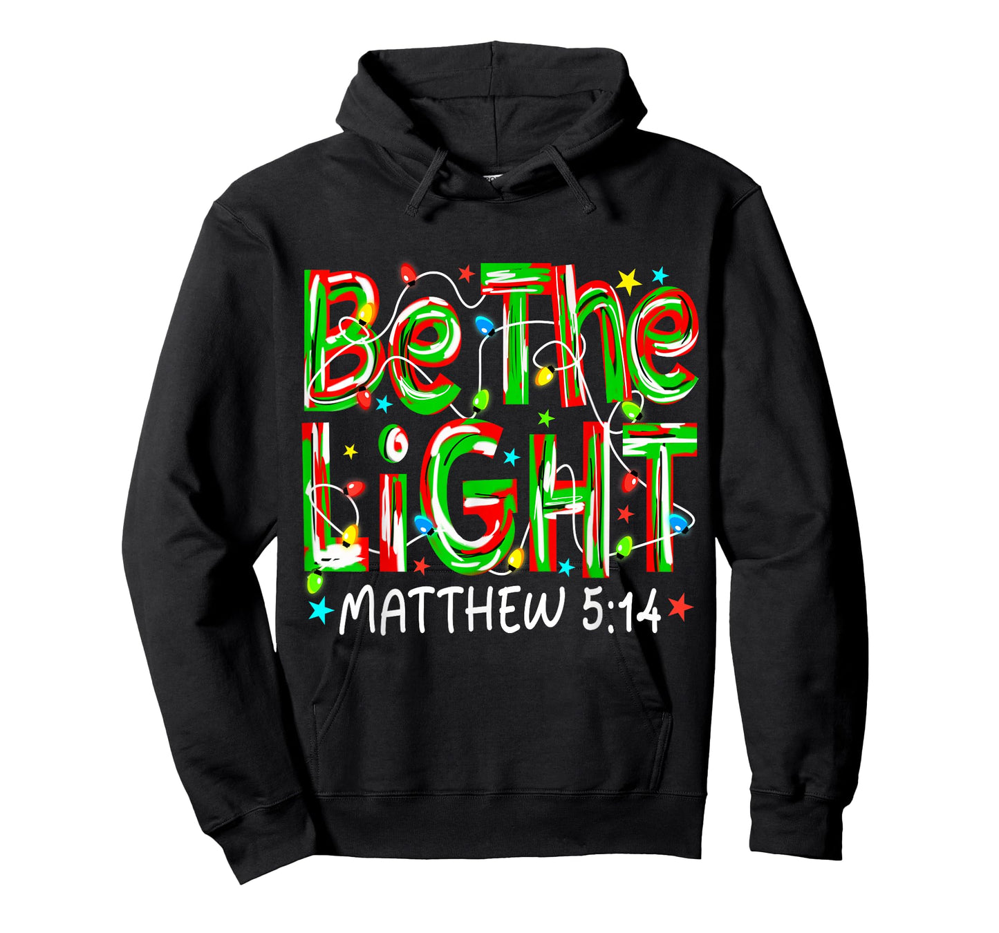 Be The Light Christian Christmas Preppy Women Men Pajamas T-Shirt