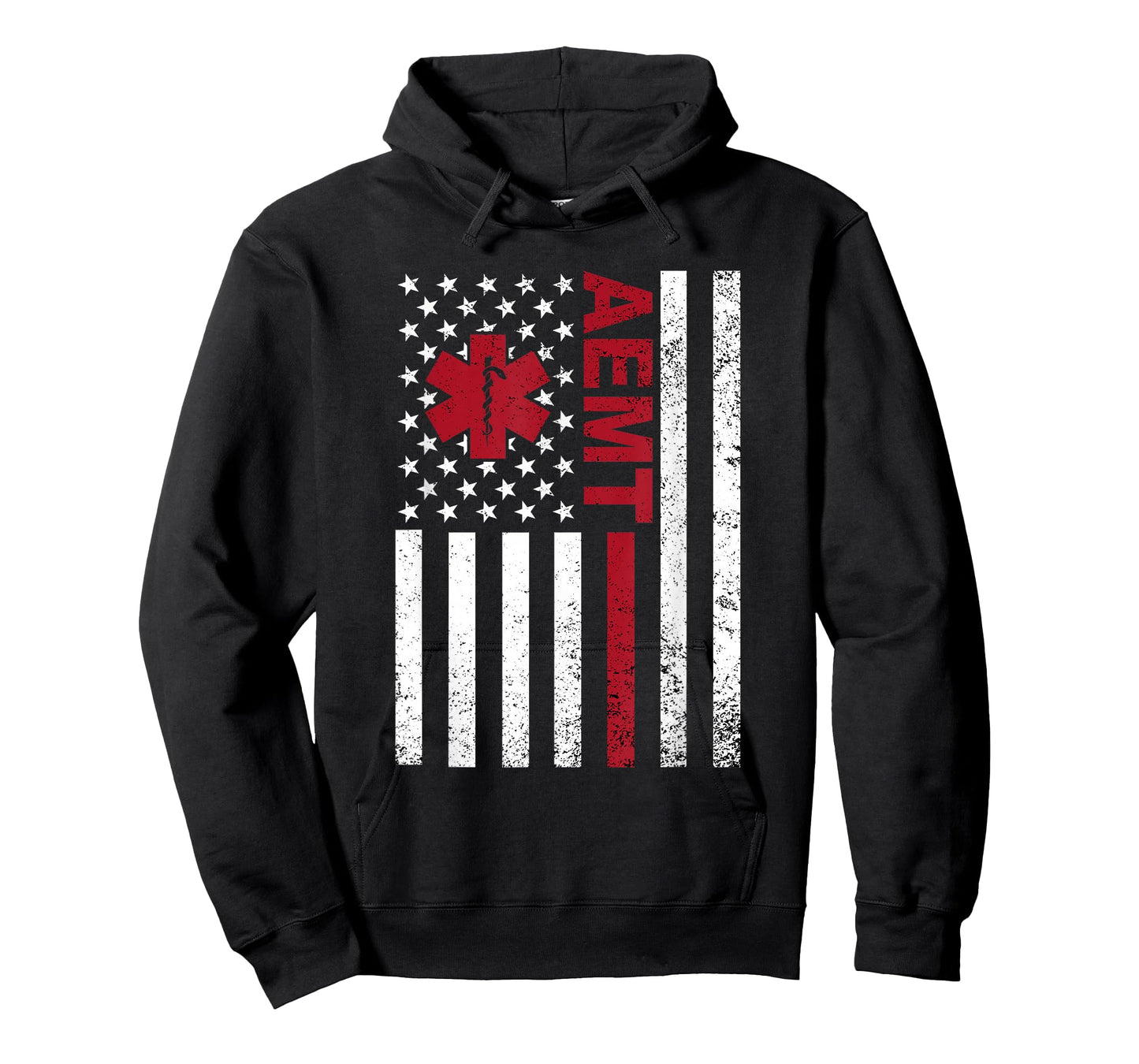 AEMT Advanced Emergency Medical Technician USA Flag T-Shirt