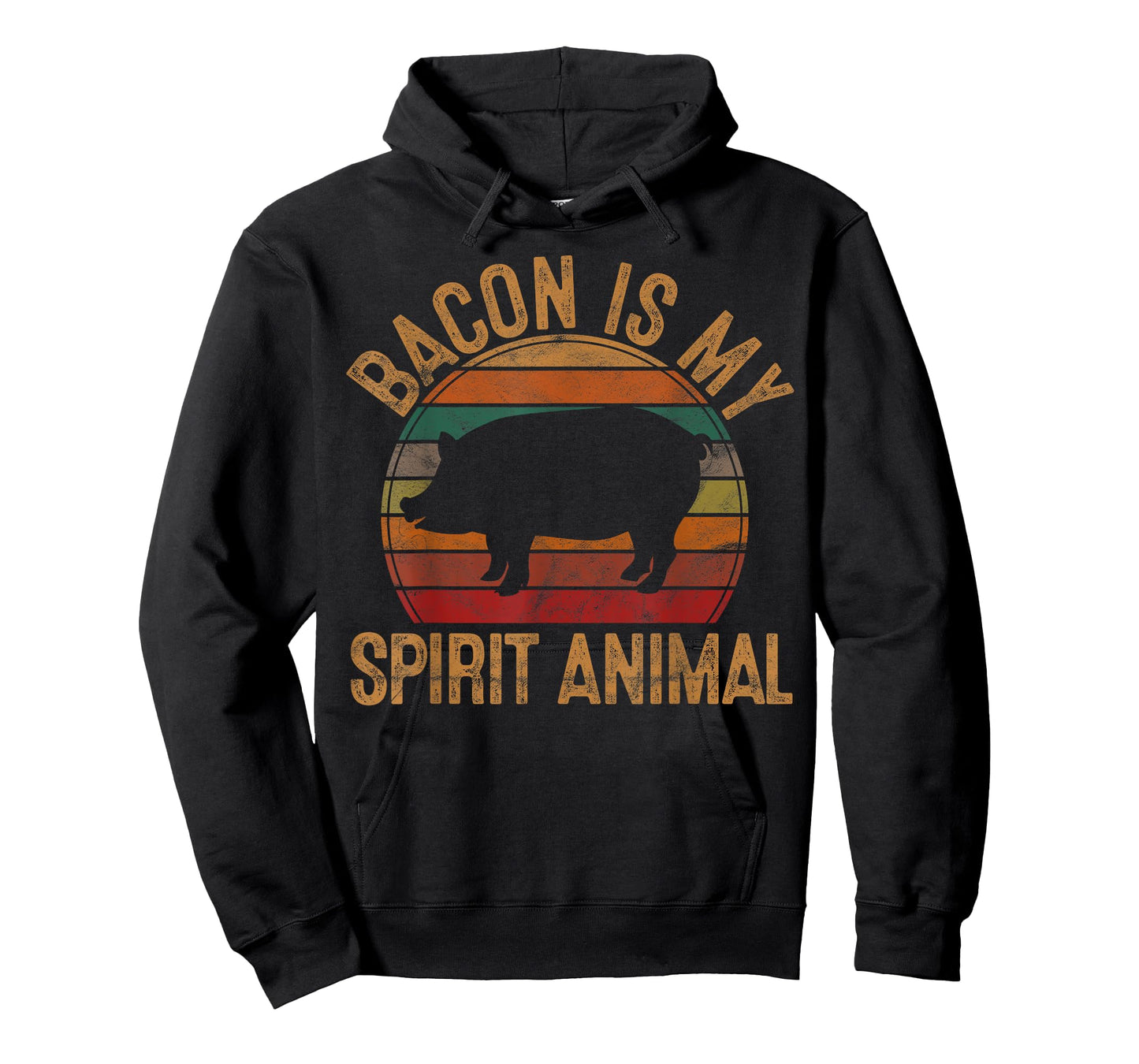 Bacon Is My Spirit Animal Gift Retro BBQ Costume Pork Grill T-Shirt