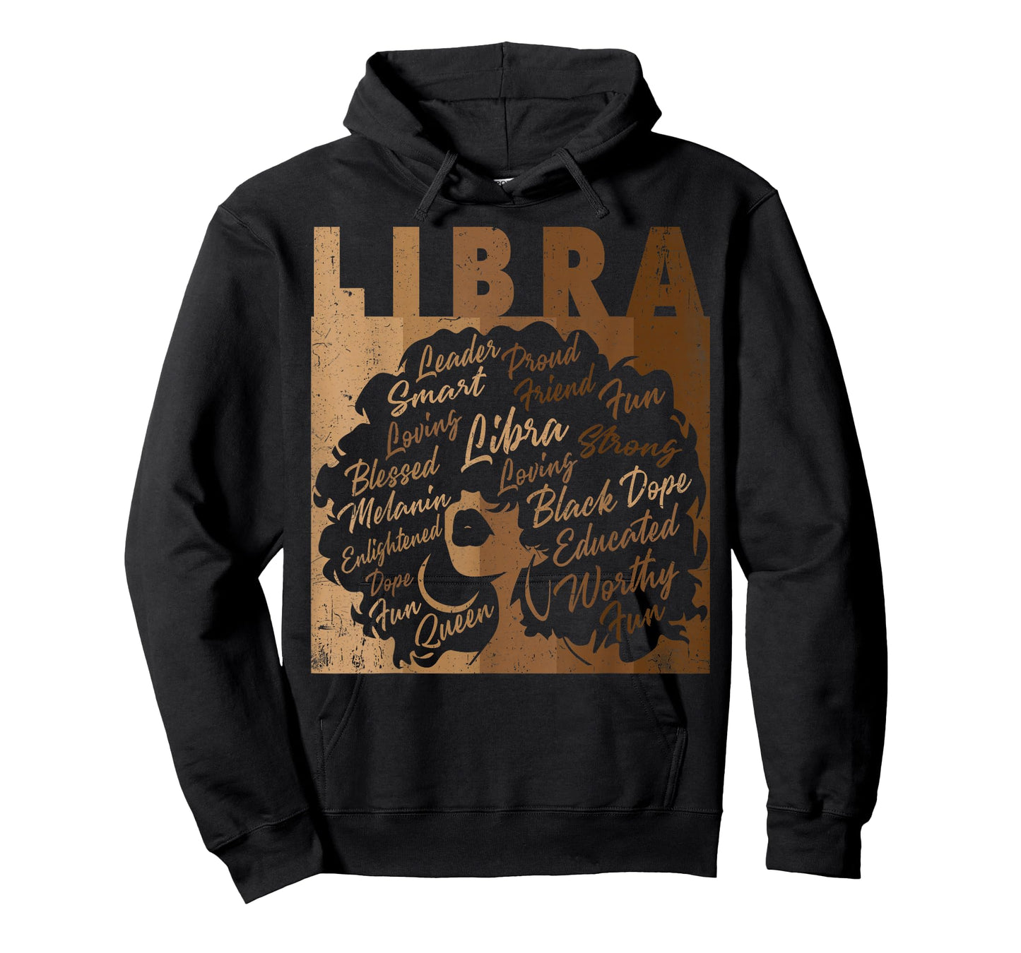Libra Girl African American Women Melanin Birthday T-Shirt
