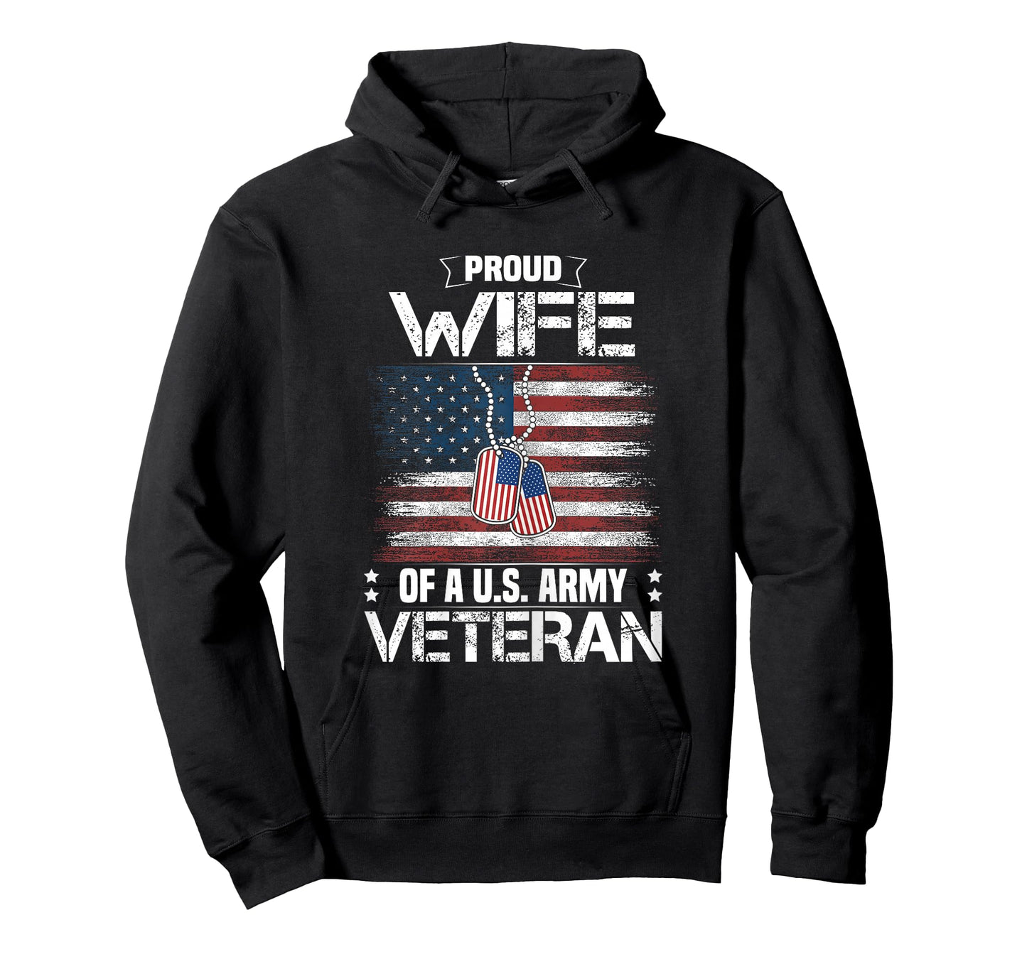 Proud Wife Of A US Army Veteran Day Family Matching T-Shirt