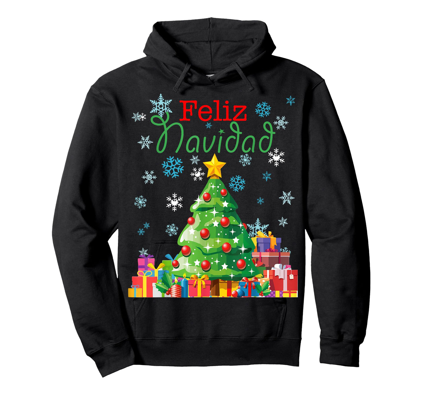 Cute Feliz Navidad Christmas Tree T-Shirt