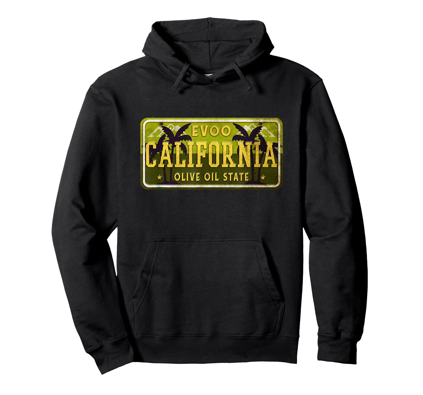 Cool California License Plate EVOO Olive Oil State T-Shirt