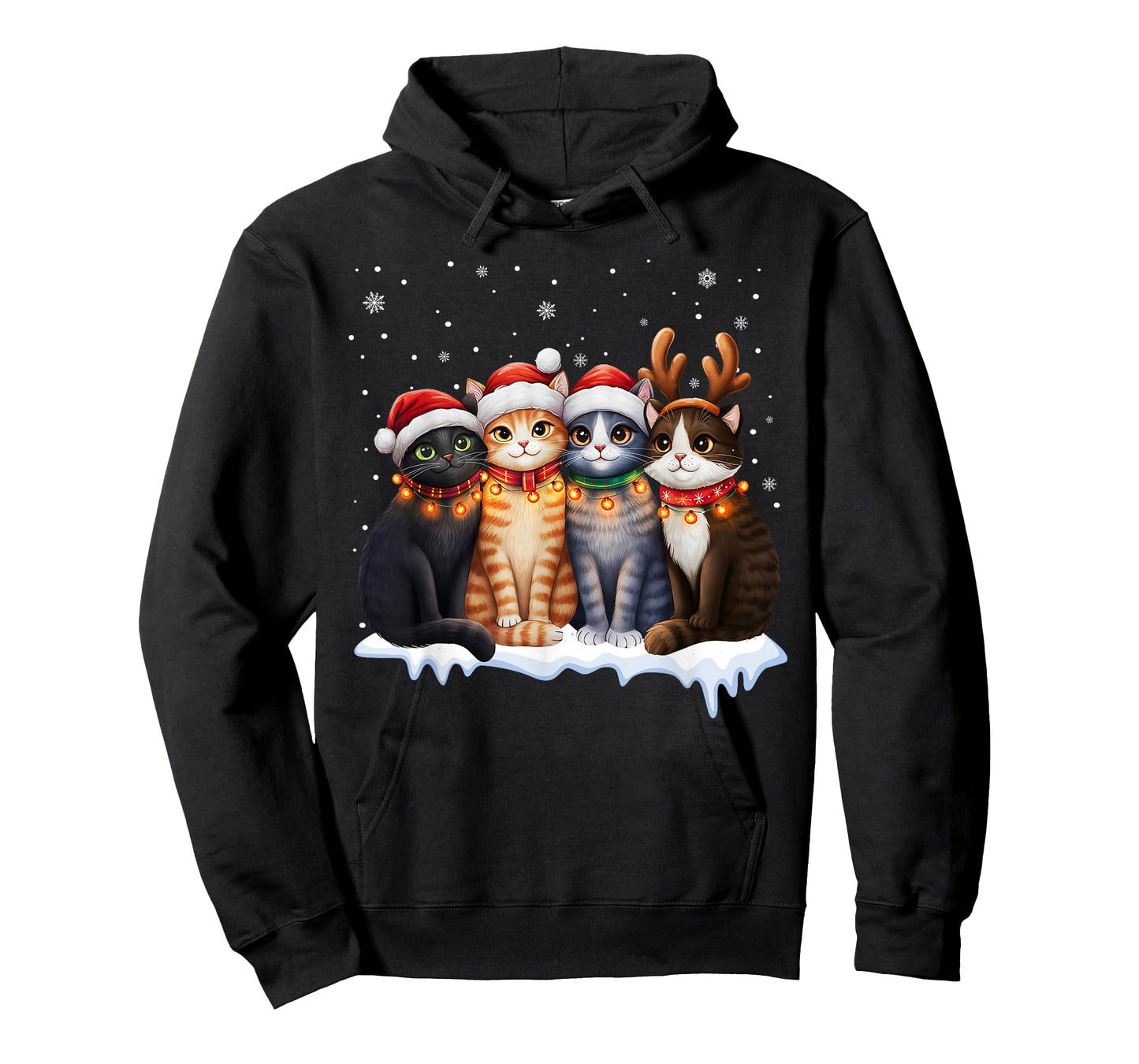 Christmas Lights for Cat Lovers Xmas T-Shirt