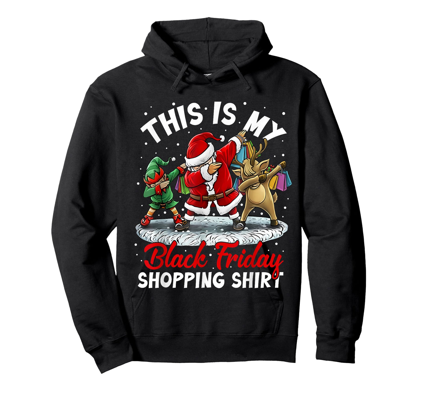 This is My Black Shopping Funny Friday Shopping Dabbing Crew T-Shirt
