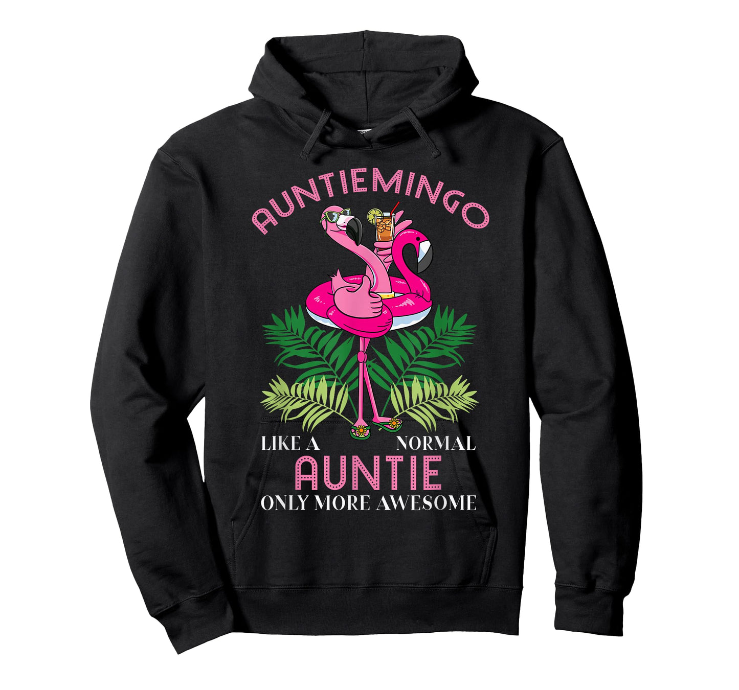Auntiemingo Auntie Flamingo Lover Aunt Tita Tia Faunty Aunty T-Shirt
