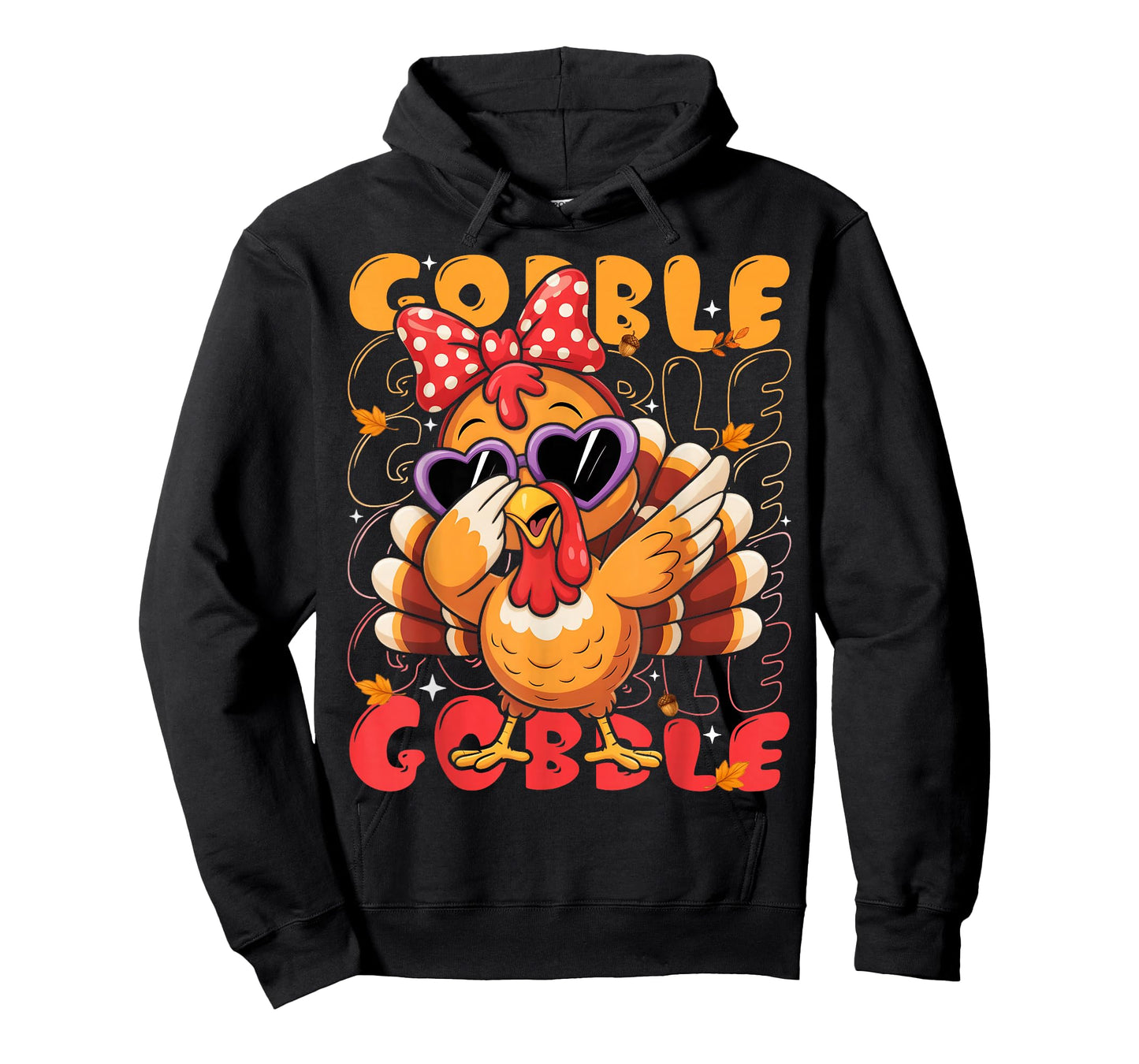 Cute Dabbing Turkey Gobble Thanksgiving Girls Womens Kids T-Shirt