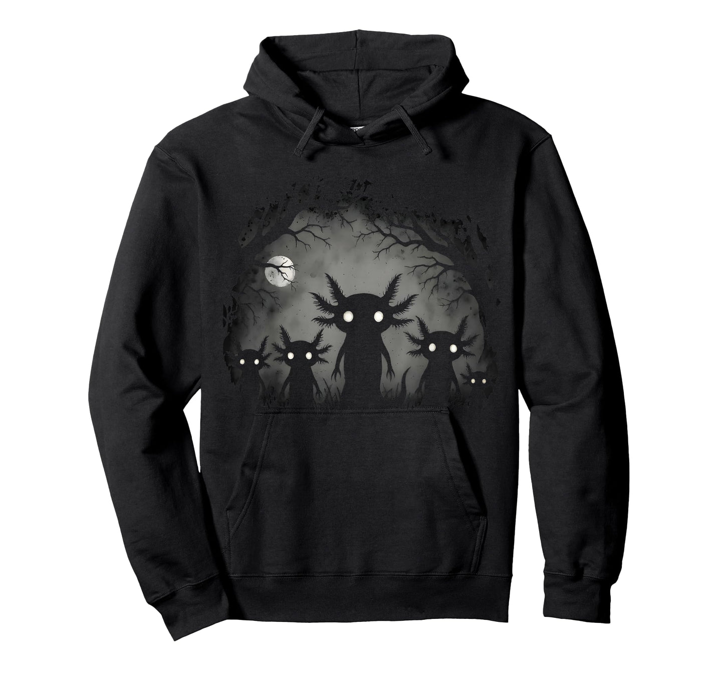 Creepy Gothic Axolotl Aesthetic Horror Grunge Goth Axolotl T-Shirt