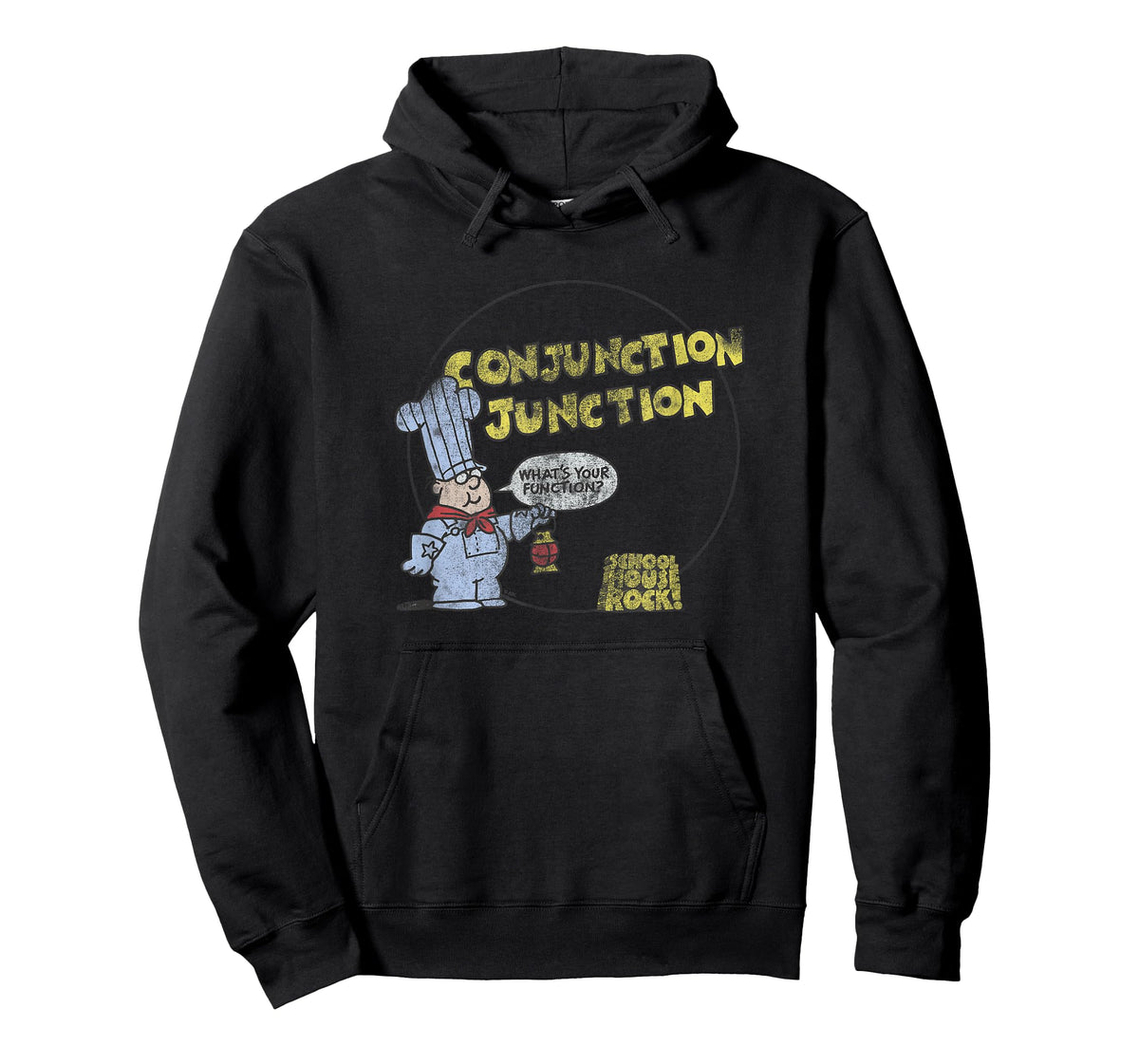 Schoolhouse Rock Conjunction Junction Conductor Retro TV T-Shirt