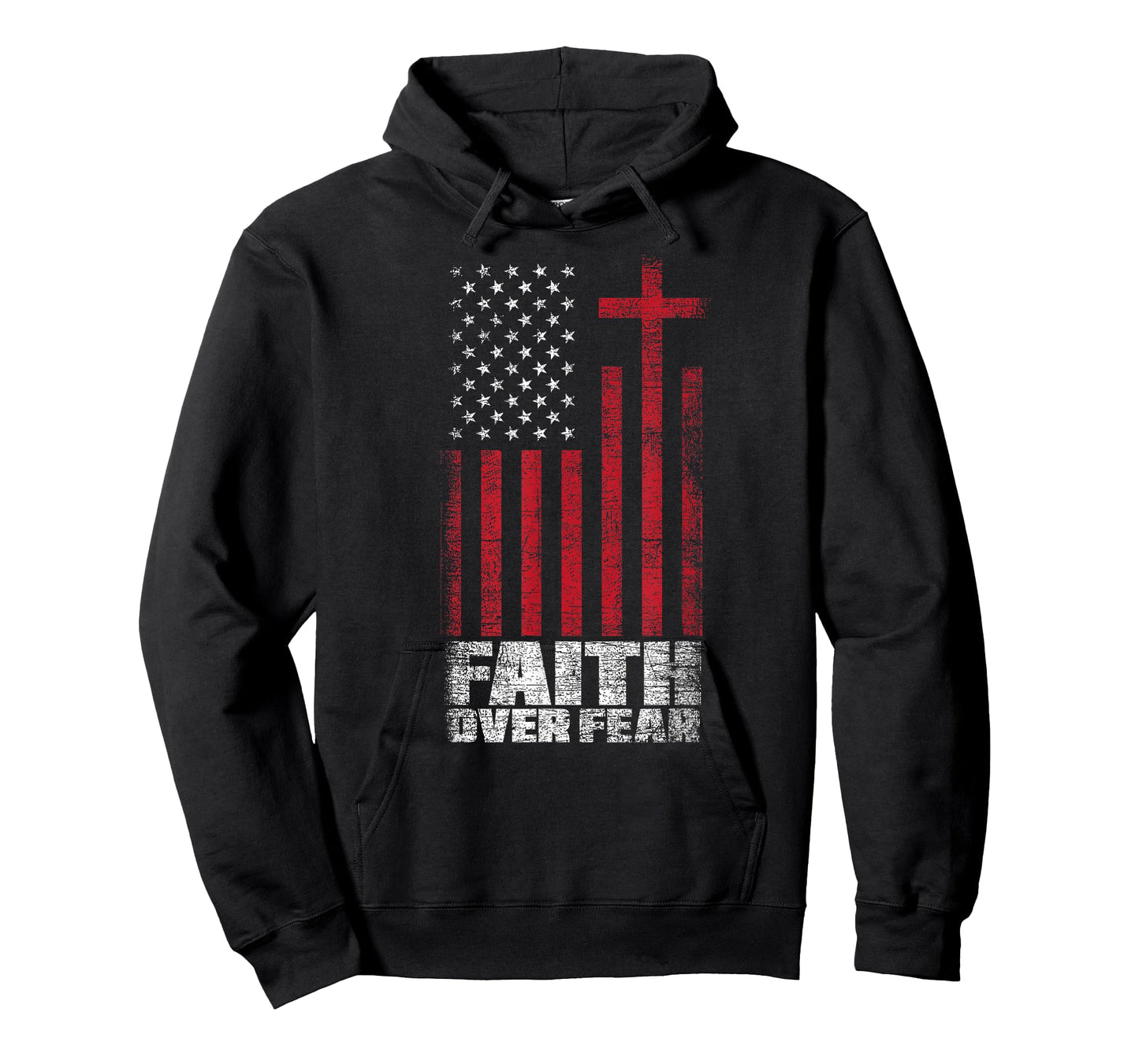 America Pride Faith Over Fear USA Flag Prayer T-Shirt