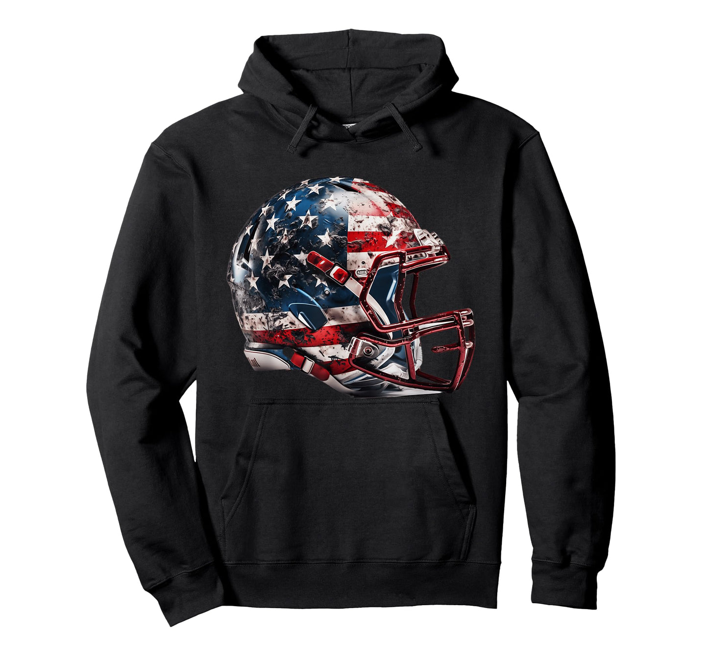 American Football Helmet Us Flag T-Shirt