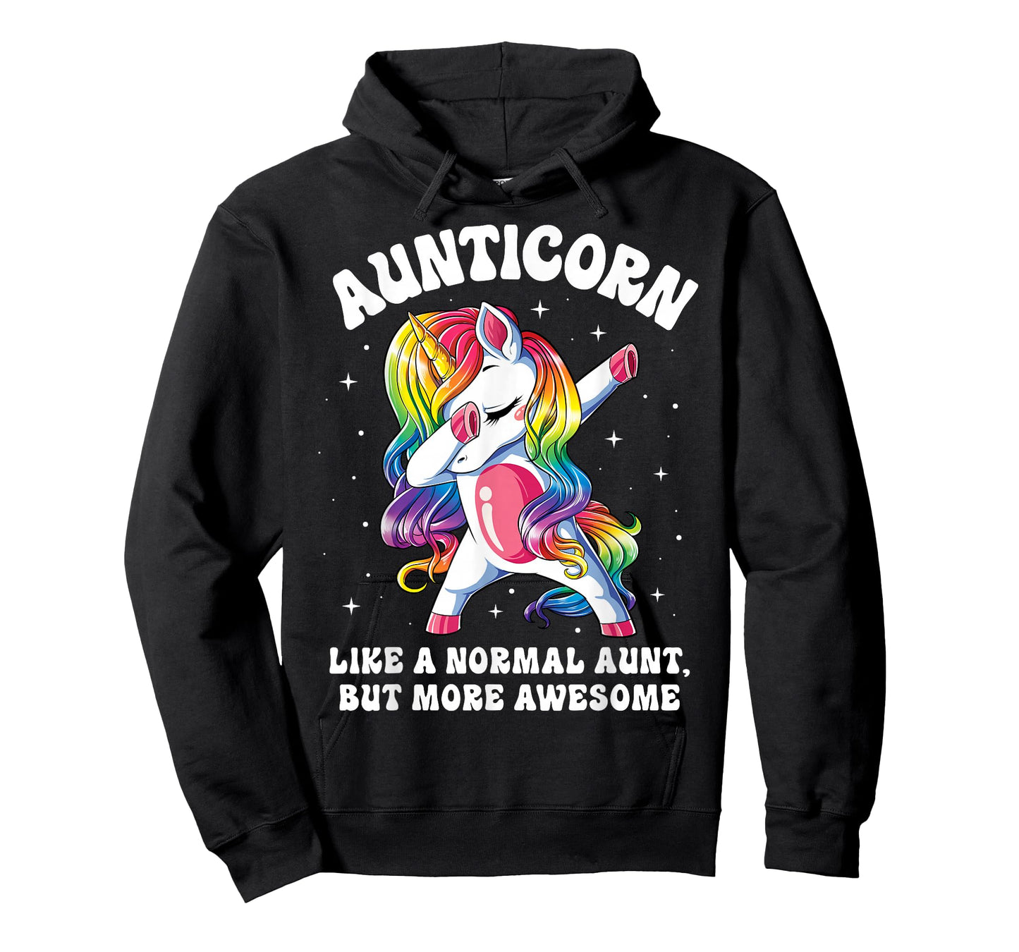 Aunticorn Like Normal Aunt But More Awesome Dabbing Unicorn T-Shirt Small