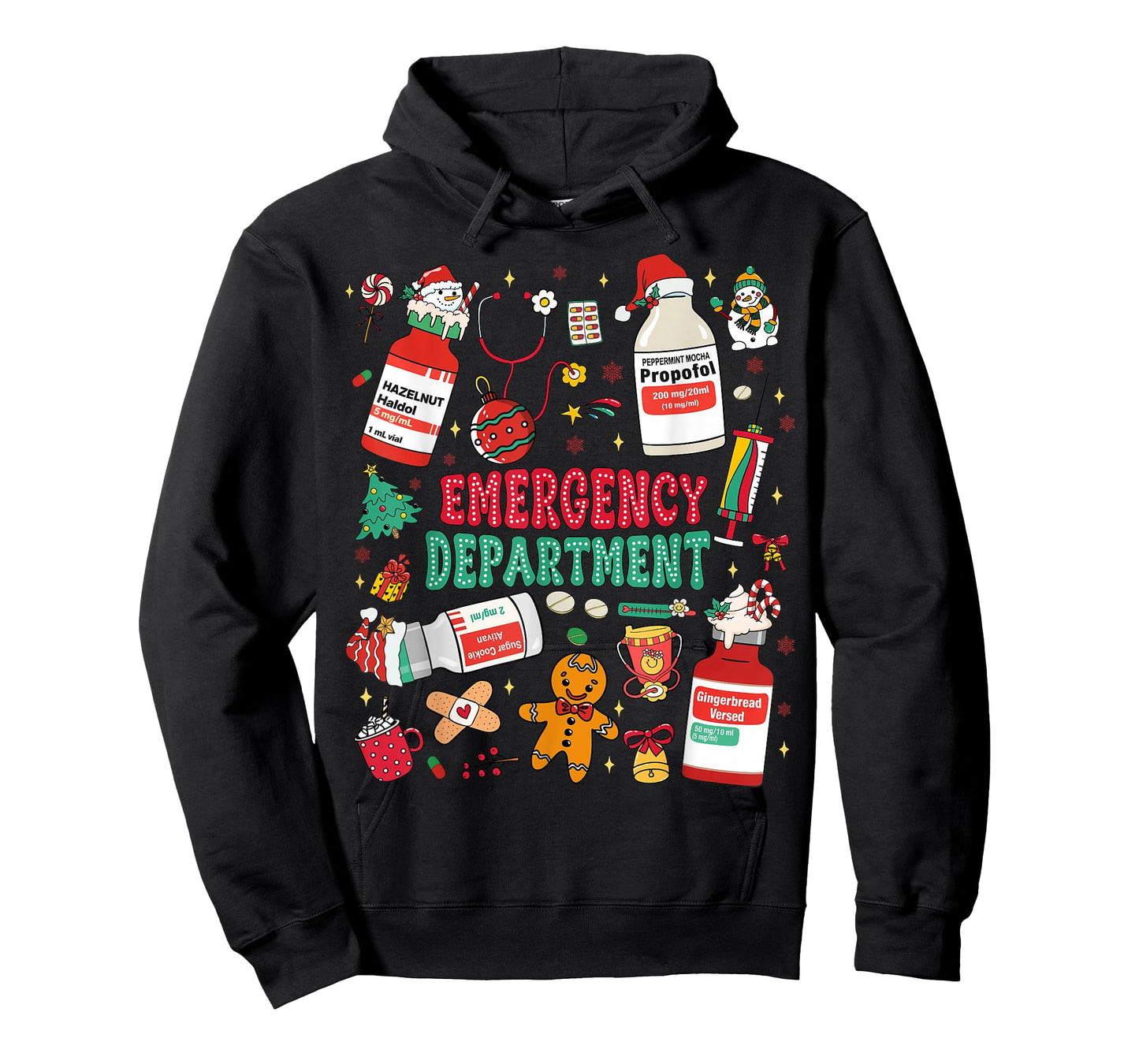 Christmas Emergency Room ER RN Nurse Department Healthcare T-Shirt