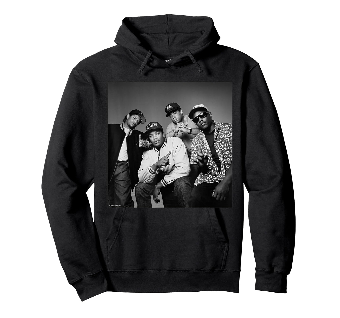 NWA Easy-E Dr Dre DJ Yella MC Ren by Michael Grecco T-Shirt