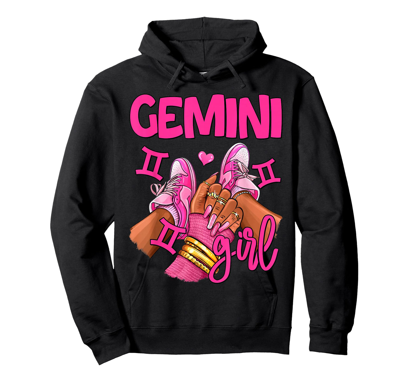 Gemini Girl Birthday Queen Women Sneakers Zodiac Sign T-Shirt