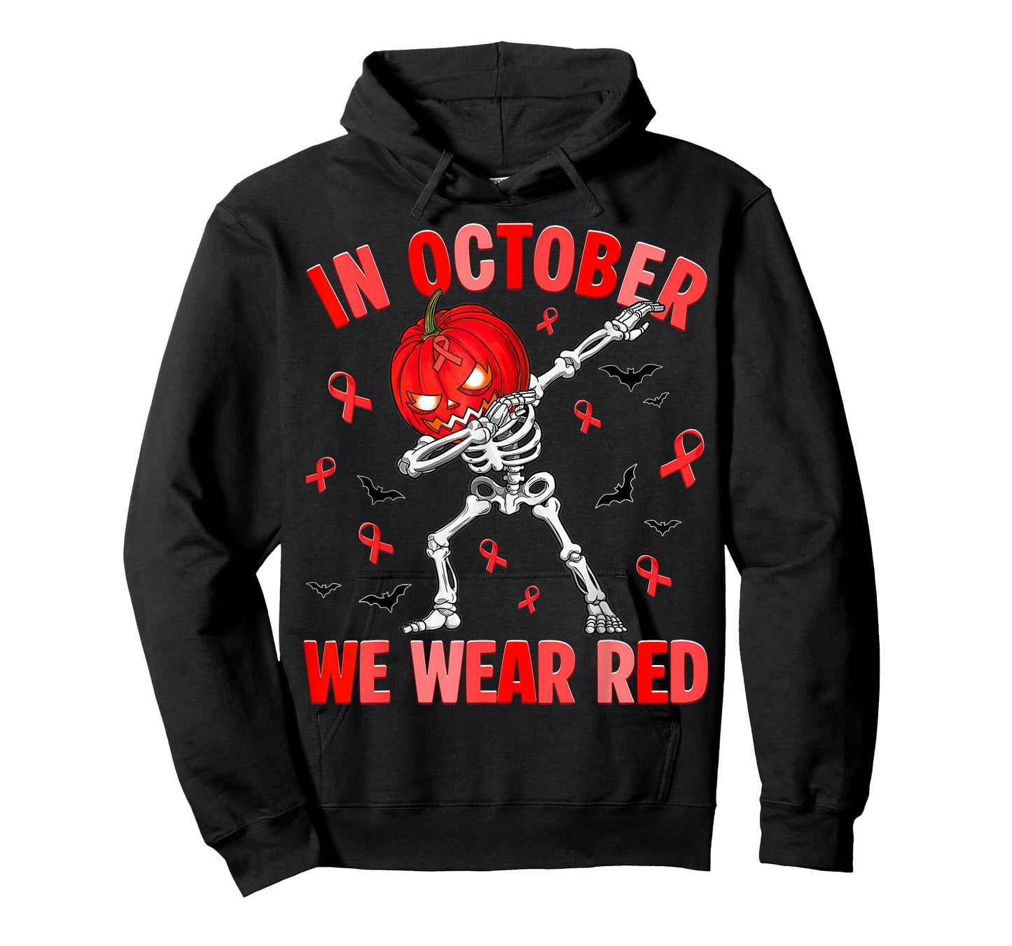 in October We Wear Red Ribbon Week Awareness Men Boy T-Shirt