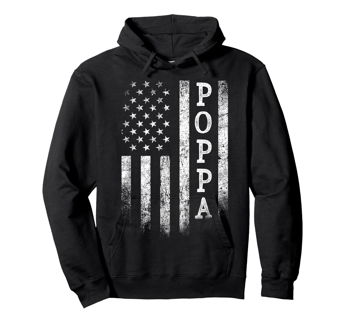 Poppa American Flag Poppa Gifts Patriotic Father's Day T-Shirt