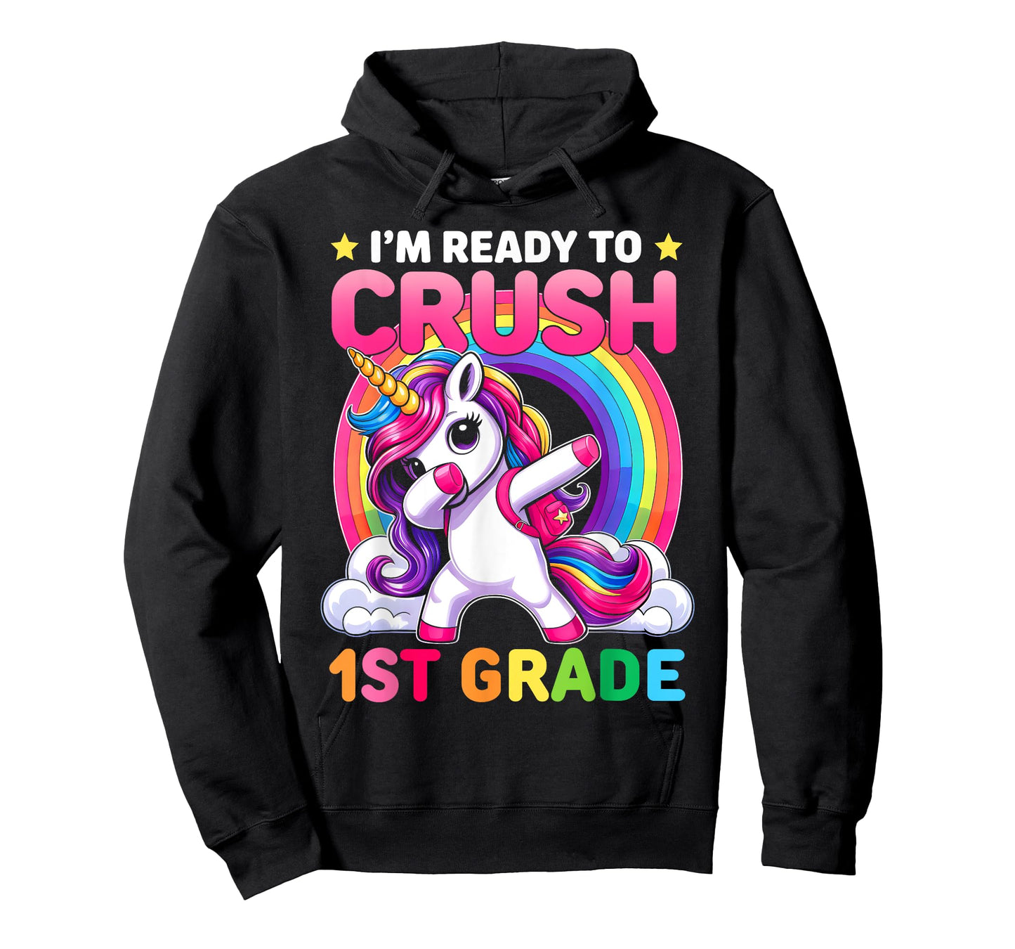 Crush 1st Grade Shirts for Girls Unicorn Back to School T-Shirt
